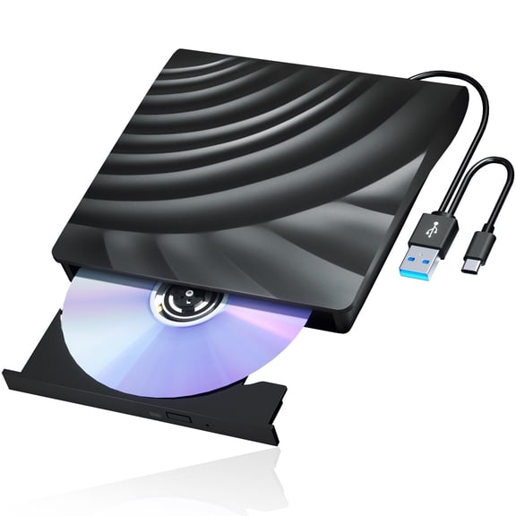 External Optical Drive USB 3.0 Portable 3D -Combo Reader CD DVD Player Burner for Laptop PC Computer Notebook