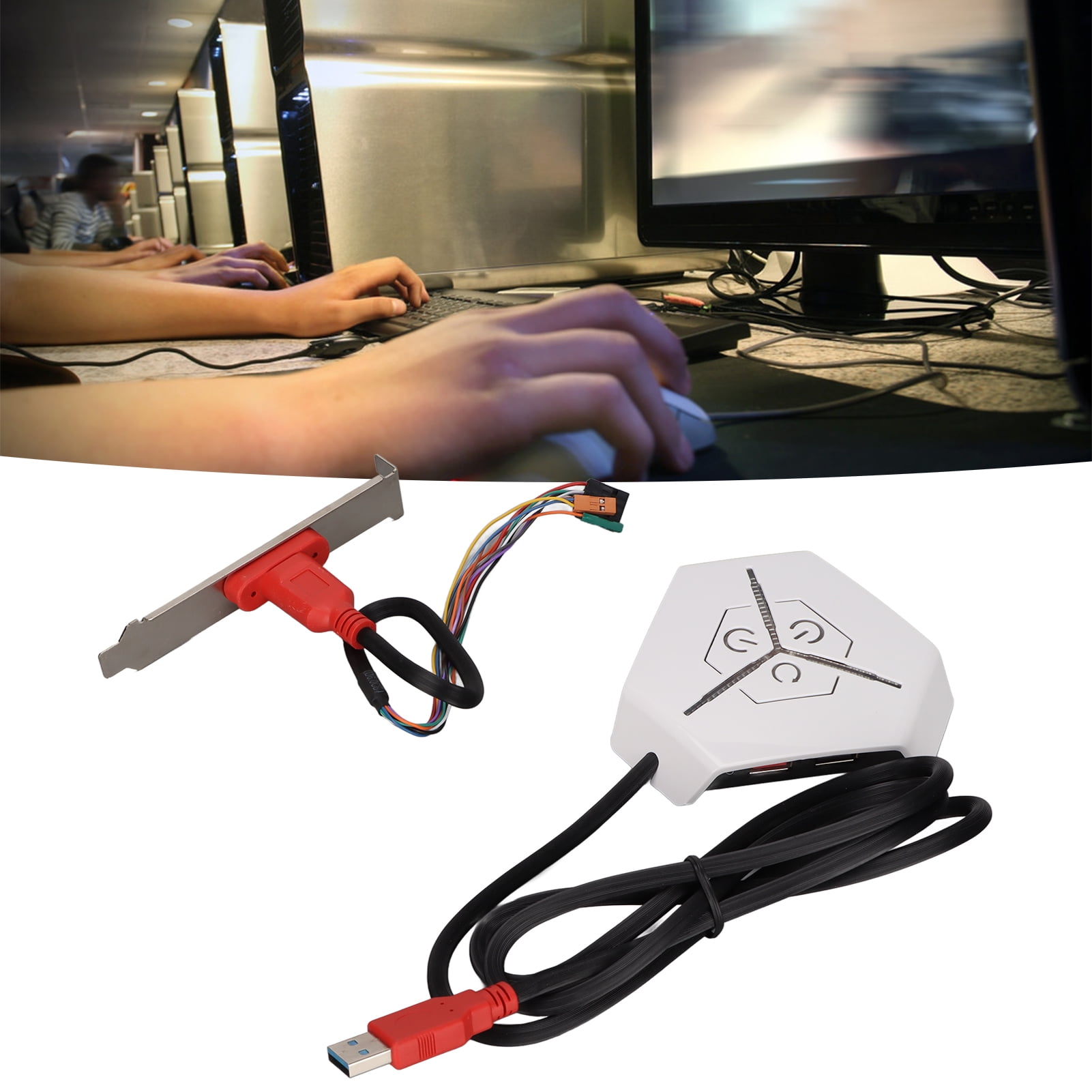 External PC Power Button, Waterproof Power Switch Computer Motherboard