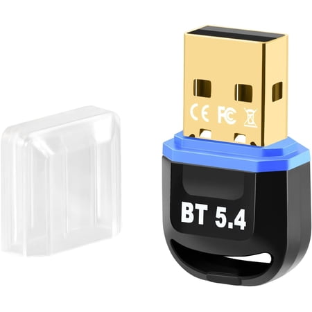 External PC USB Bluetooth Adapter 5.4, Bluetooth Transmitter for PC, Laptop, Headset, Speaker, Keyboard Printer, Mouse, Compatible with Windows 11/10/8.1/7