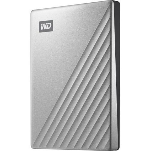 External Portable USB 3.0 256-Bit Encryption Standard MAC My Passport Ultra 2 TB Hard Drive - Silver