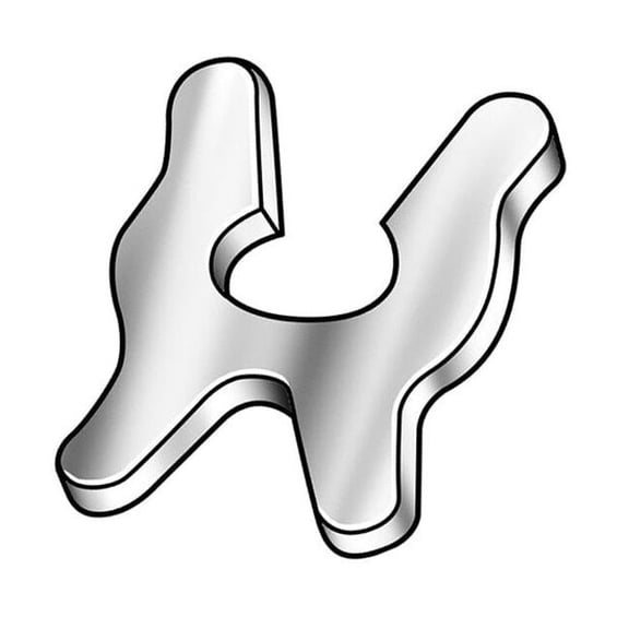 External Retaining Ring, Steel, Zinc Plated Finish, 25 PK