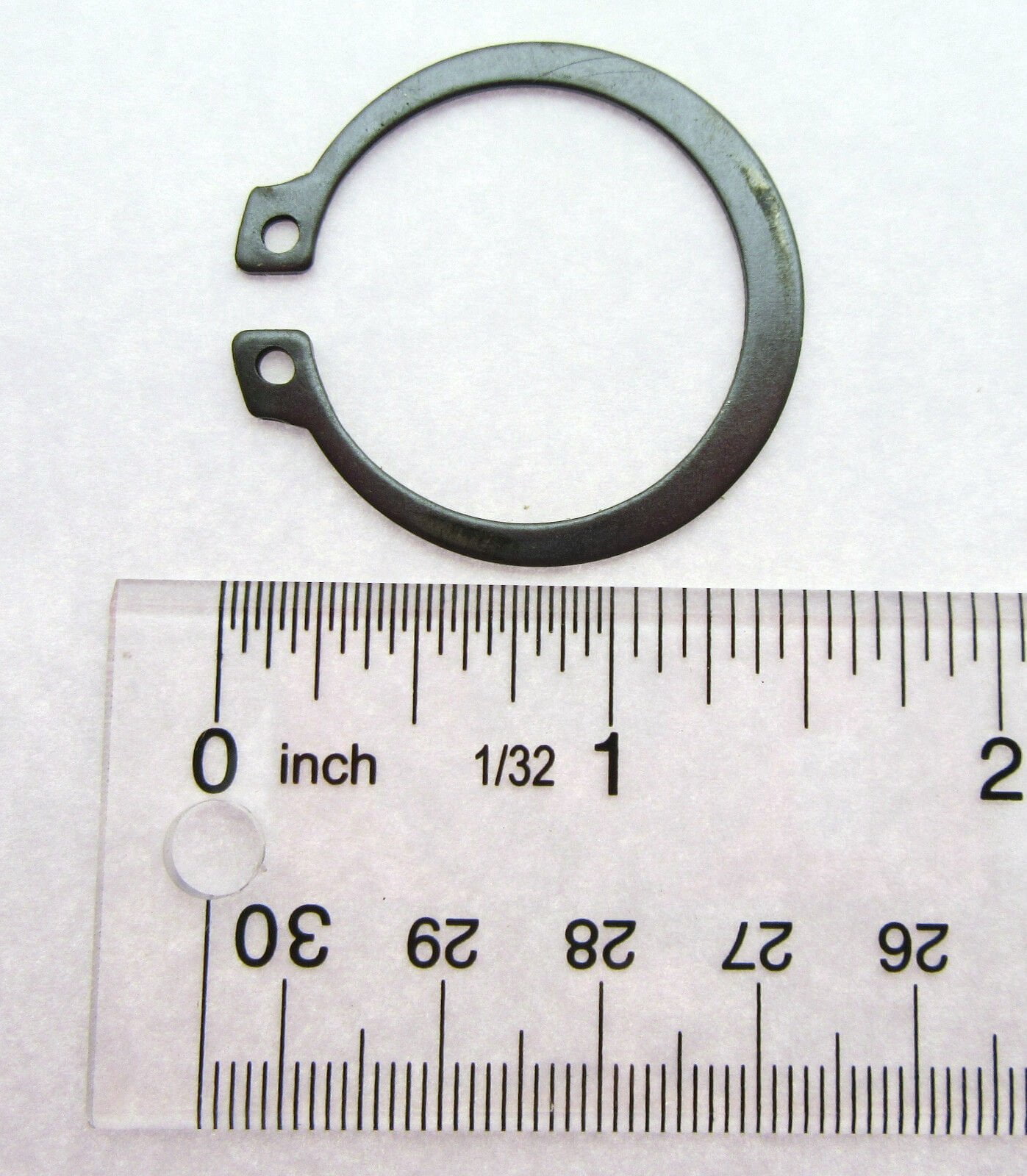 External Retaining Snap Ring 1 1/4 inch Black Oxide Spring Steel ...