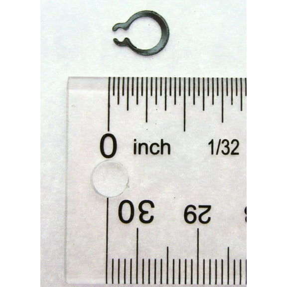External Retaining Snap Ring 1/4 inch Black Oxide Spring Steel