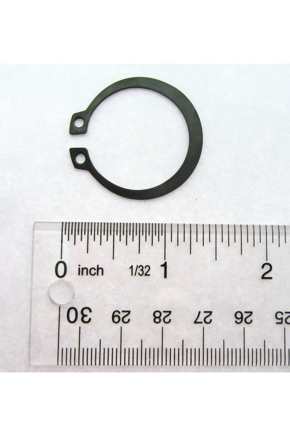 External Retainting Snap Ring 1 1/8 inch Black Oxide Spring Steel