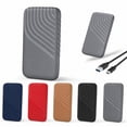 thumbnail image 1 of External SSD Portable Drive 1 Pack, High Speed 1050MB/s Read Rugged Storage for Laptop Desktop PC, Shockproof Water Resistant - D, 1 of 7