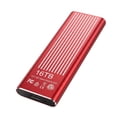 thumbnail image 1 of External SSD Portable Drive, High Speed USB 3.1 Storage for Laptop Desktop PC, Shockproof Mobile Hard Drive Red, 1 of 2