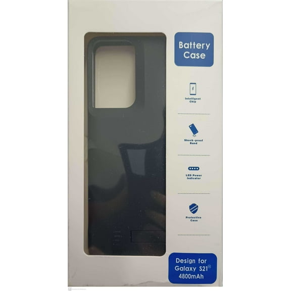 External Smart Battery 4800mAh Case For Samsung Galaxy S21 - Black