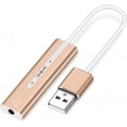 thumbnail image 1 of External Sound Card, 2 in 1 USB External Sound Card 3.5mm Audio Interface Microphone Headphone Adapter PC Laptop USB Audio Converter, 1 of 7