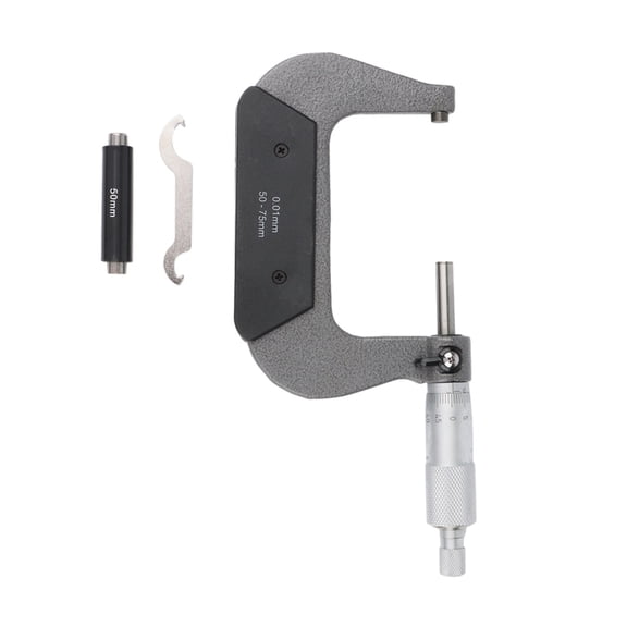 External Thread Micrometer 50-75Mm Precision 0.01Mm Gauge Mechanical Micrometer Spiral Micrometer ,Precision Measuring