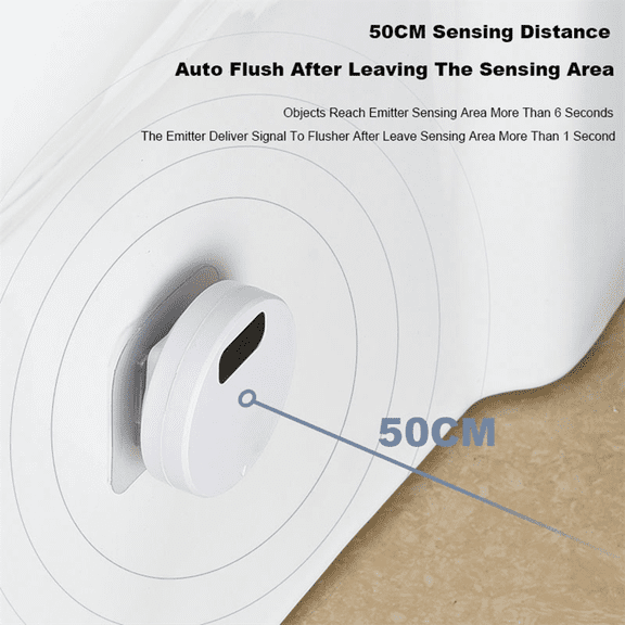 External Toilet Flushing Button Induction Toilet Flusher ABS Flusher for Automatic Flushing & Water Conservation