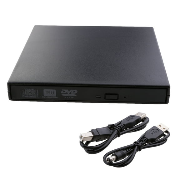 External USB 2.0 External CD-RW/-RW Burner Drive CD ROM Combo Writer for all Windows Laptops, Desktop, Plug and Play for Windows 7,8 XP, Vista, OS 8.6
