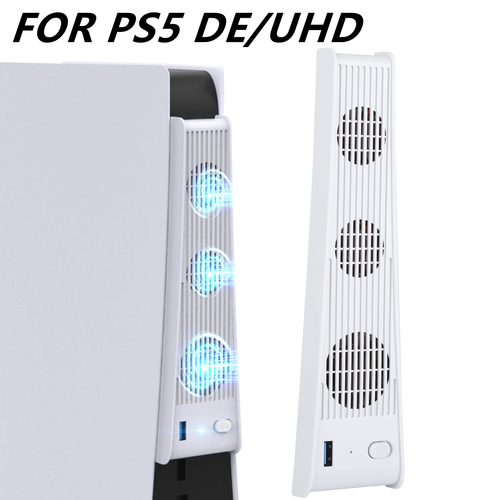 Cooling Fan Suitable For PS5 Slim Console Optical Drive Version/digital  Version - With RGB Multicolored Lighting, Efficient Cooling System,  Built-in 3