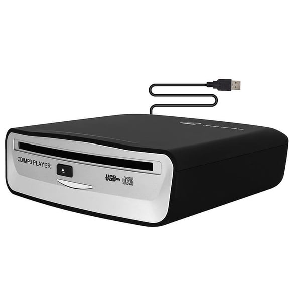 External Universal CD Player for Car,Portable CD Player with Extra USB Extension Cable,Plugs into Car USB Port,Laptop,TV,Mac,Computer,for Android 4.4 and Above Navigation