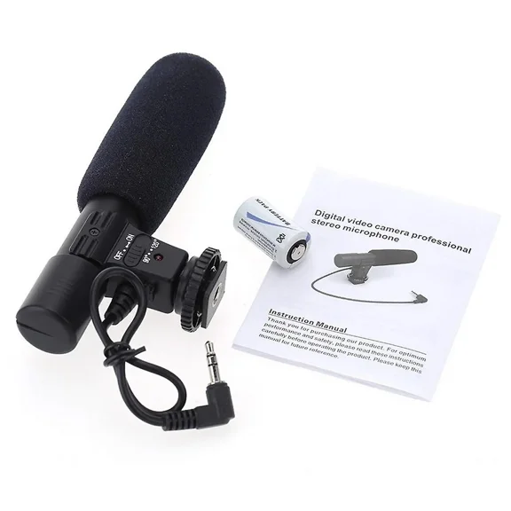 External Video Microphone For Camera Compact Shotgun Mic For Dslr