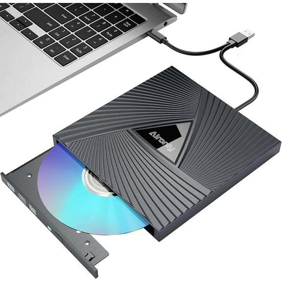 External drive for laptops/desktops, 3.0- portable player, compatible with computer +/- CD drive burner writer reader, suitable for desktop Apple (function interface)