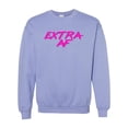 thumbnail image 1 of Extra AF Retro Style Funny Unisex Adult Crew Sweatshirt-Violet-small, 1 of 4