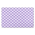 thumbnail image 1 of Extra Absorbent Checkered Bath Mat: Non-Slip Bathroom Rugs. Small Indoor Doormat, Machine Washable, Perfect for Shower, Sink & Tub, 20x32in, 1 of 5