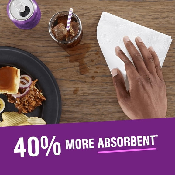 Extra Absorbent Premium Paper Napkins, 80 Count, Disposable Napkins Made Soft And Strong For Meals And Everyday Use