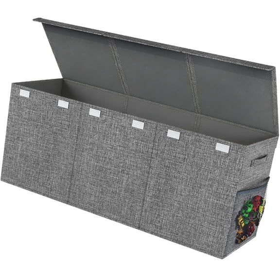 Extra Big Fabric Storage Holder Bin For Boys And Girls Having Web Pockets And Sturdy Construction Holder Box