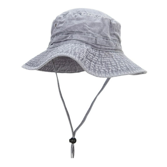 Extra Big Size Fishing Hats - Grey XL-2XL