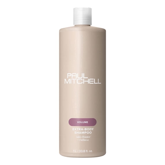 Paul Mitchell Extra-Body Shampoo, Adds Bounce + Fullness, For Fine Hair, 33.8 Fl Oz