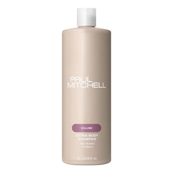 Paul Mitchell Extra-Body Shampoo, Adds Bounce + Fullness, For Fine Hair, 33.8 Fl Oz