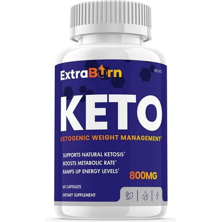 Extra Burn Keto Pills, Advanced Ketogenic Formula 60 Capsules