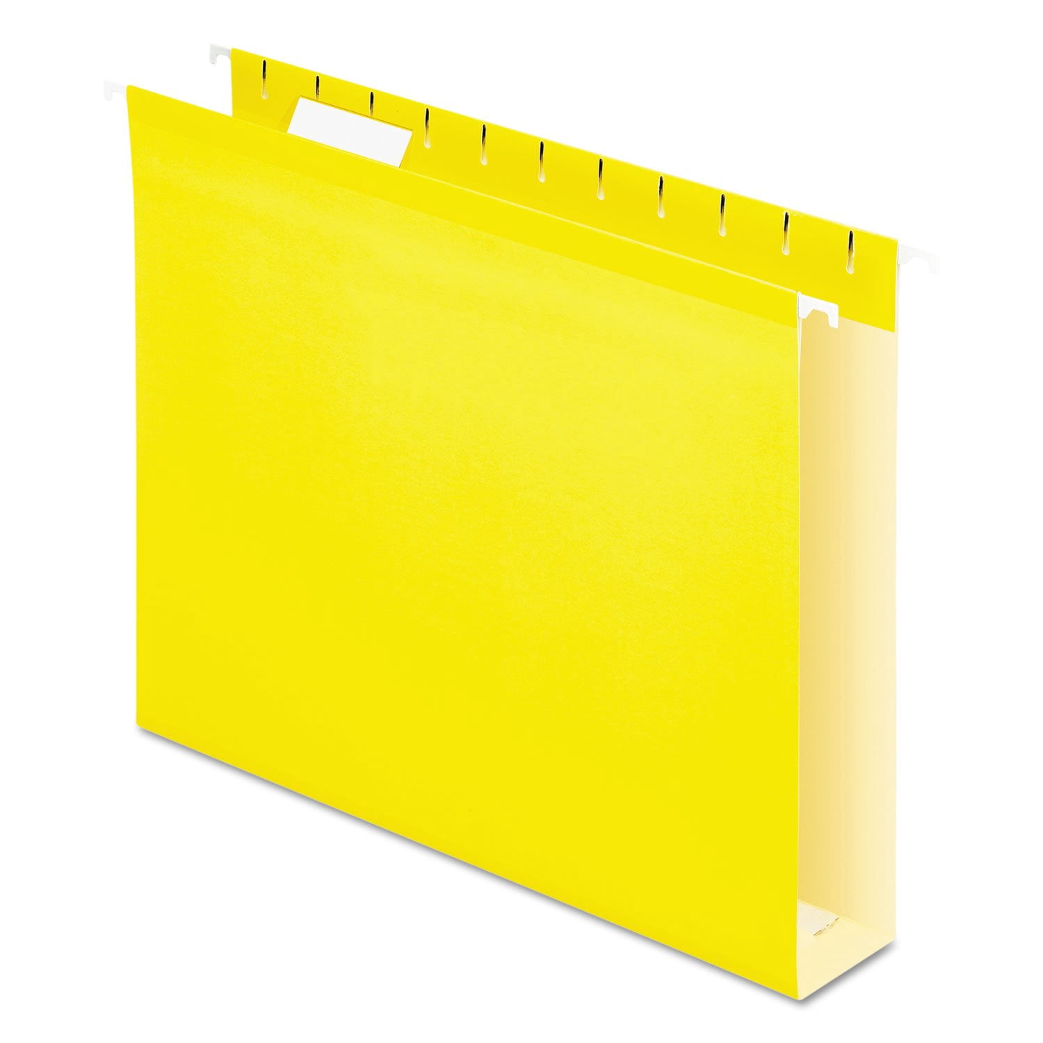 Extra Capacity Reinforced Hanging Folders  2" Letter Size Yellow 1/5 Cut 25/bx (04152x2 Yel)