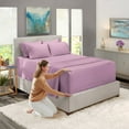 thumbnail image 1 of Nestl Twin XL Sheets Set, 1800 Series Extra Deep Pocket Twin XL Sheet Soft Microfiber 4 Piece Sheet Twin XL, 1 of 8