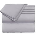 thumbnail image 1 of Extra Deep Pocket 6 Piece Bed Sheet Set – Super Deep Fitted Sheet Fits Mattress from 18-24 inces Depth – Double Brushed Microfiber Sheets with 4 Pillow Cases, Queen, Light Lavender, 1 of 7