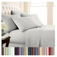 thumbnail image 1 of Extra Deep Pocket Cal King Sheets Set, 6-Piece Soft Gray Bed Sheets with 21" Deep Pocket California King Fitted Sheet, XL Flat Sheet, 4 Large Pillowcases, Light Grey, 1 of 9