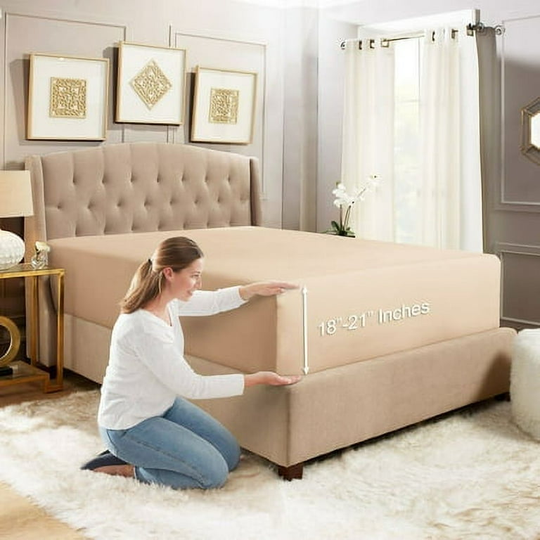 Deep pocket fitted sheets top