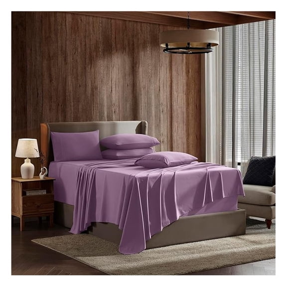 Extra Deep Pocket Queen Sheets Set - 6 PC Soft Microfiber Queen Sheets Deep Pocket - Fade Resistant Bedding Sheets & Pillowcases - Queen, Lavender Dream