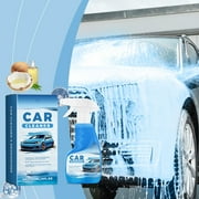 Extra Discount, Waterless Car Wash Concentrate, 120ml, Quick Shine, Eco-Friendly, Vehicle Cleaner, Car Wash Liquid, Auto Detailing, Easy Application Clearance & Promo | Plastic, Blue