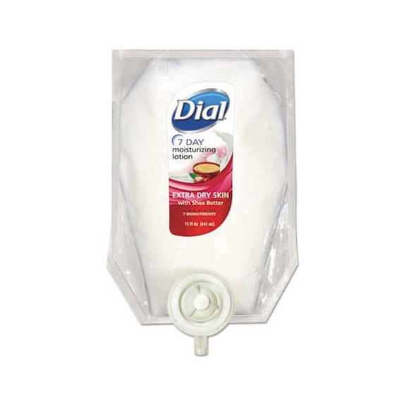 Extra Dry 7-Day Moisturizing Lotion with Shea Butter 15 oz Refill, 6/Carton