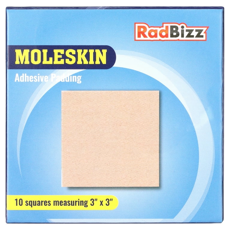 Extra Durable Moleskin Patches - 3 x 3 10 Pack