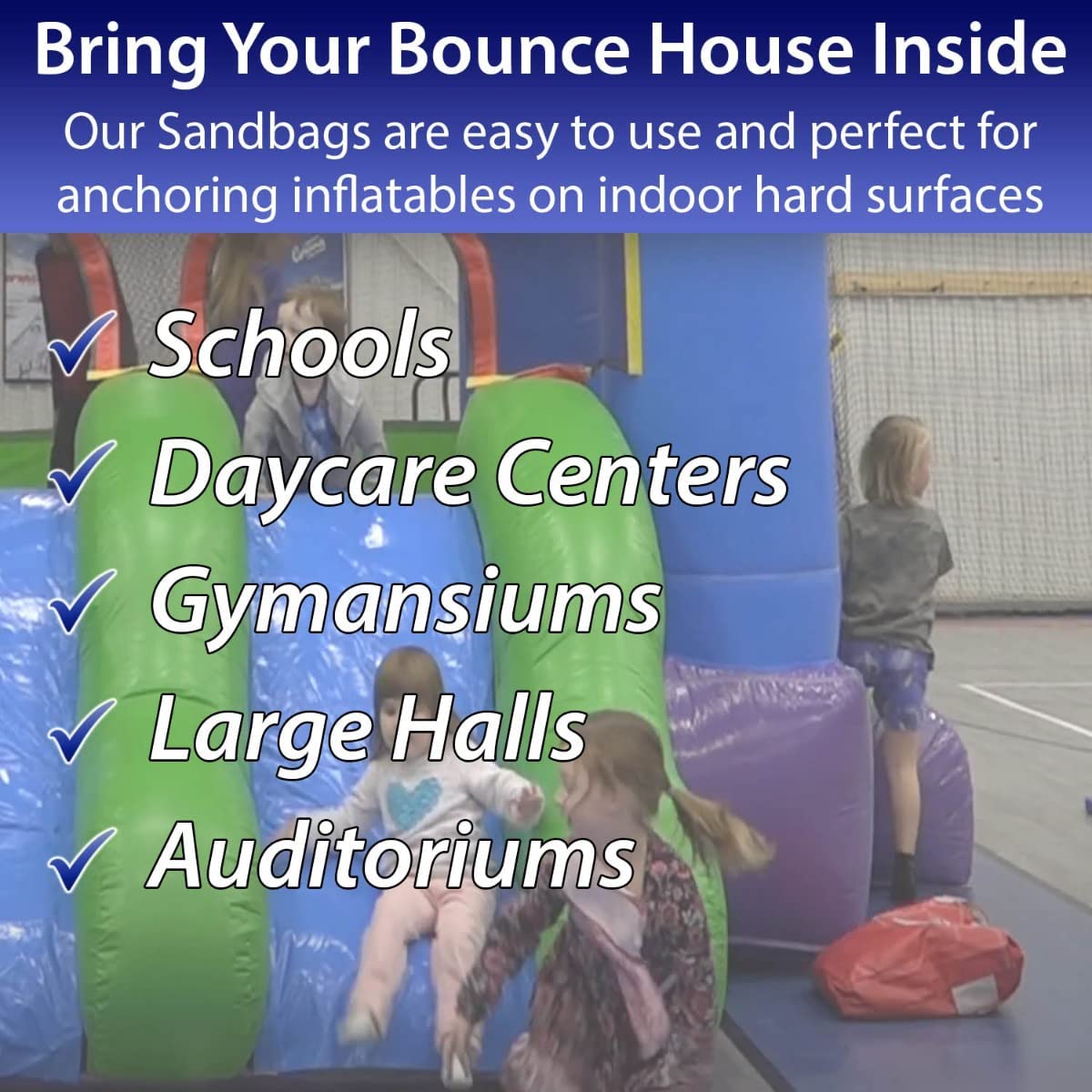 Extra Durable Strong Vinyl Sand Bag White PVC 21" x 21" Used to