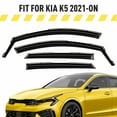 thumbnail image 1 of Extra Durable Window Deflectors In-Channel Window Visors Rain Guards Fit for Kia K-5 2021-2026, Sun Visors, Wind Vent Visors, vent shades, Exterior Car Accessories - 4 pcs. AG0803, 1 of 9