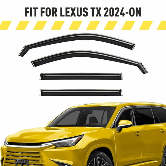 AEROGUYS Extra Durable Window Deflectors In-Channel Window Visors Rain Guards Fit for Lexus TX 2024-2026, Sun Visors, Wind Vent Visors, vent shades, Exterior Car Accessories - 4 pcs. AG0692