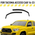 thumbnail image 1 of AEROGUYS In-Channel Window Deflectors Extra Durable Window Visors Rain Guards Fit for Toyota Tacoma 2016-2023 Double Cab/Access Cab, Sun Visors, Wind Vent Visors, Car Accessories - 2 pcs. AG0744, 1 of 9
