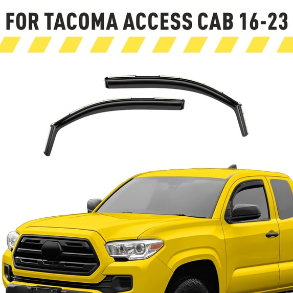 AEROGUYS In-Channel Window Deflectors Extra Durable Window Visors Rain Guards Fit for Toyota Tacoma 2016-2023 Double Cab/Access Cab, Sun Visors, Wind Vent Visors, Car Accessories - 2 pcs. AG0744