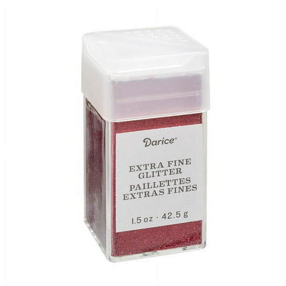 Extra Fine Glitter: Garnet Red, 1.5 ounces