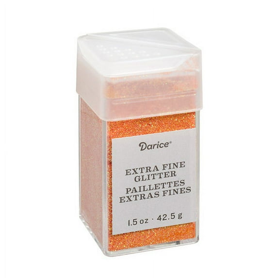 Extra Fine Glitter: Pumpkin Orange, 1.5 ounces