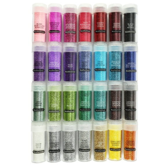 Extra Fine Glitter Set by Recollections - Assorted Glitter Set for Resin - Card Making - Decorations - Home DecorProject and Arts & Crafts - 1 Pack