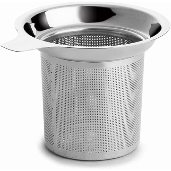 Extra Fine Mesh Tea Infuser Stainless Steel Tea Strainer for Loose Leaf Tea and Coffee, Tea Steeper with Large Capacity and Easy to Clean, Single Handle for Hanging on Teapots, Mugs, Cups