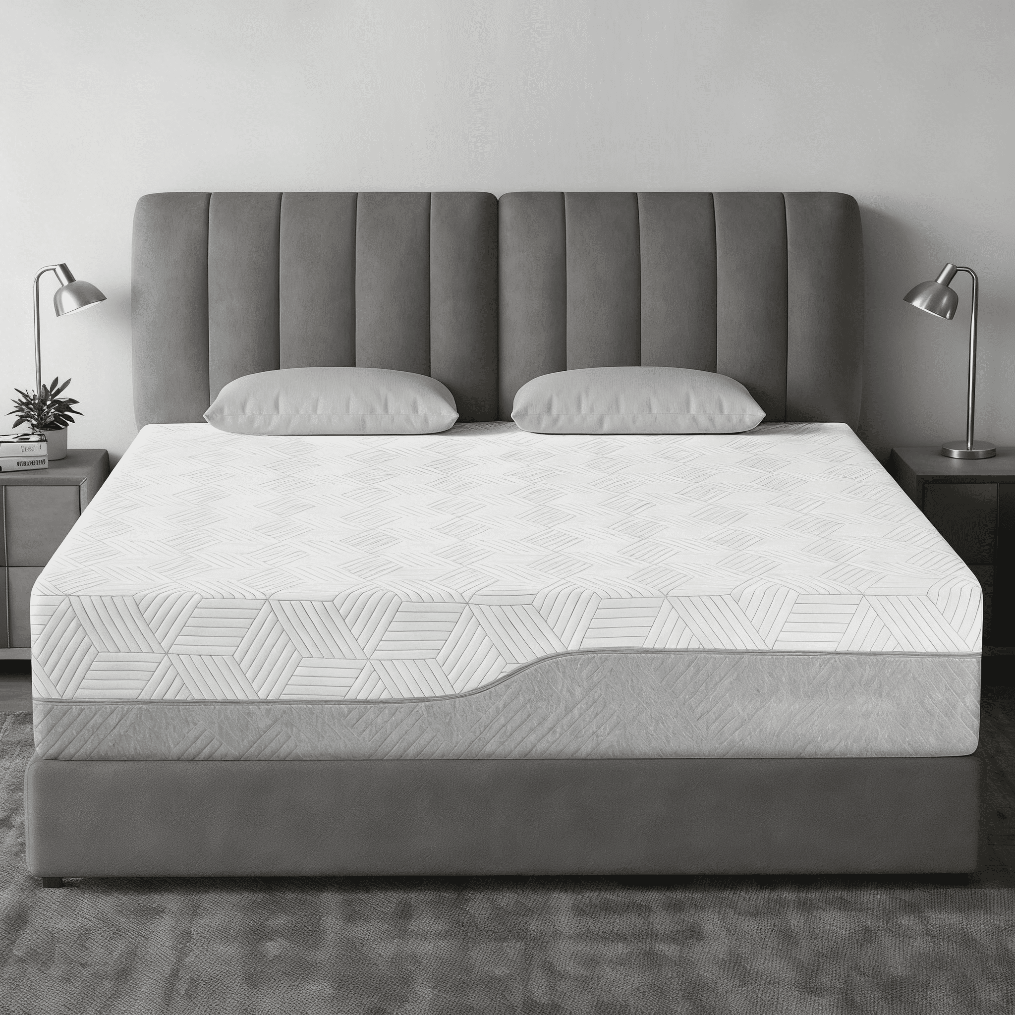 Extra Firm 12 Inch King Size Memory Foam Mattress in a Box, Dual-Sided High-Density Bed Mattress for Back Pain Relief, CertiPUR-US Certified