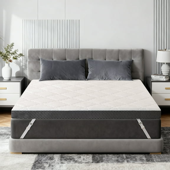 Extra Firm Mattress Topper 3-Inch– CertiPUR-US Certified Foam for Maximum Support, Pressure Relief & Durable Comfort