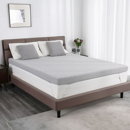 Extra Firm Mattress Topper 3 Inch, Firm to Extra Firm Reversible Bed Topper for RV Mattress, High-Density Memory Foam Mattress Pad with Removable Cover, No Smell, CertiPUR-US Certified