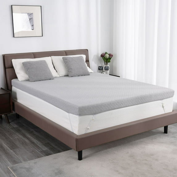 Extra Firm Mattress Topper 3 Inch, Firm to Extra Firm Reversible Bed Topper for RV Mattress, High-Density Memory Foam Mattress Pad with Removable Cover, No Smell, CertiPUR-US Certified