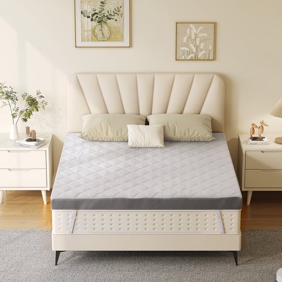 Extra Firm Mattress Topper Twin Size 3 Inch, Pain Relieving Foam Bed Topper for Extra Support, High-Density Foam Mattress Pad with Removable Cover, No Smell, CertiPUR-US Certified